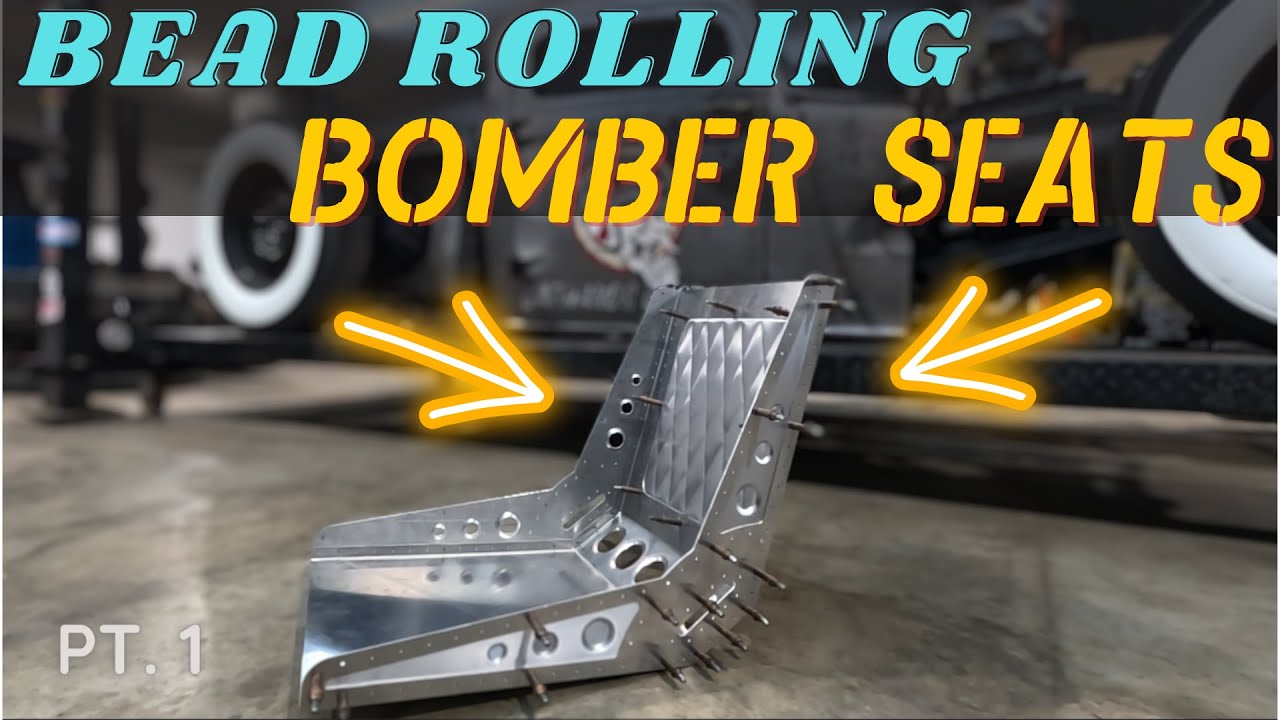 How-To Build Aluminum Bomber Seats From Scratch! Bead Rolling Dimple Die Metal Shaping