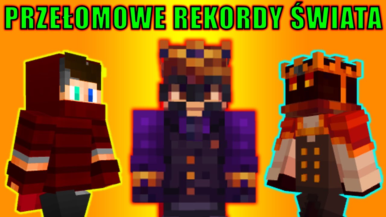 NAJBARDZIEJ PRZEŁOMOWE REKORDY ŚWIATA Minecraft Speedrun