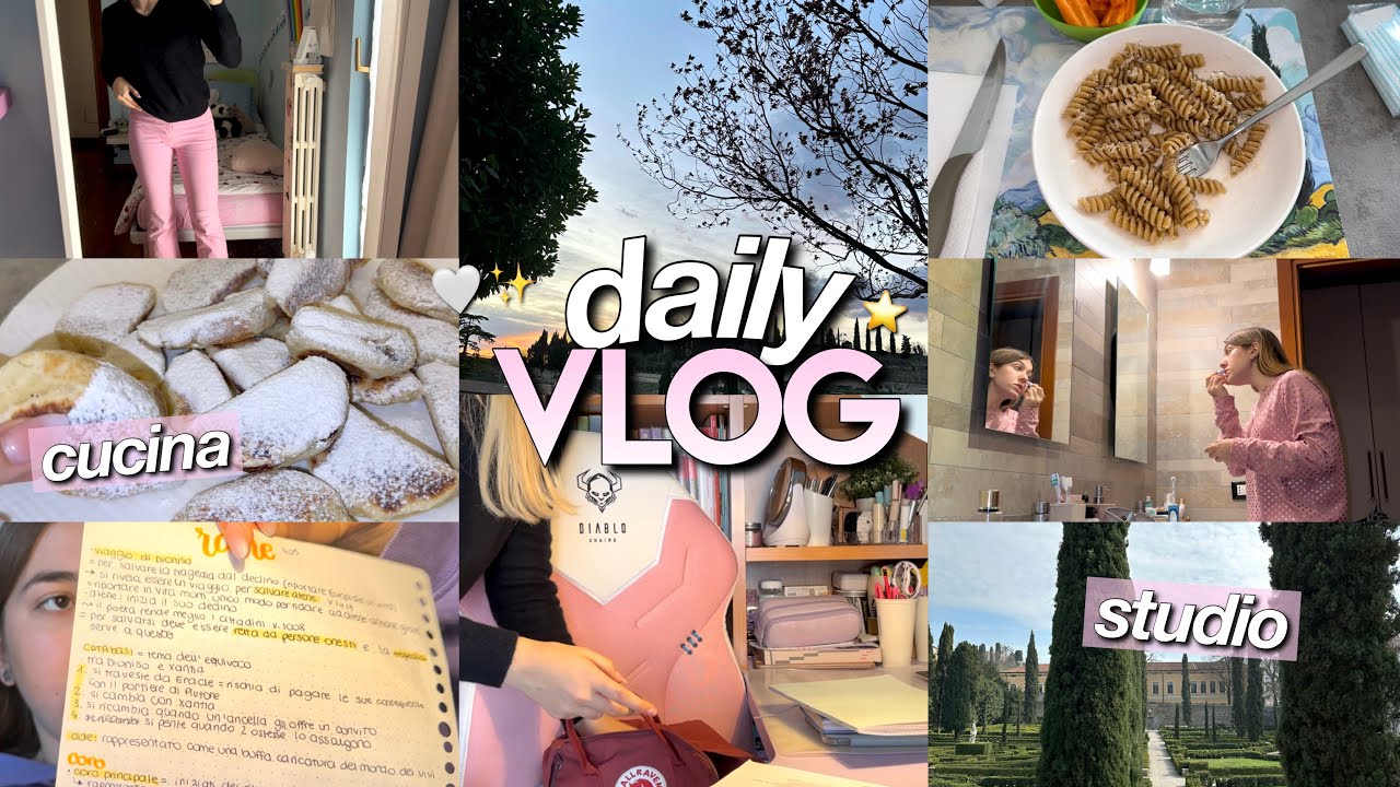 VLOG UNA GIORNATA DI SCUOLA SUPER PIENA📝💞
