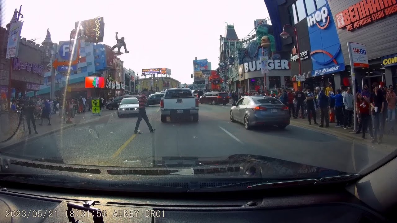 Clifton Hill Niagara Falls Ontario Canada Driving