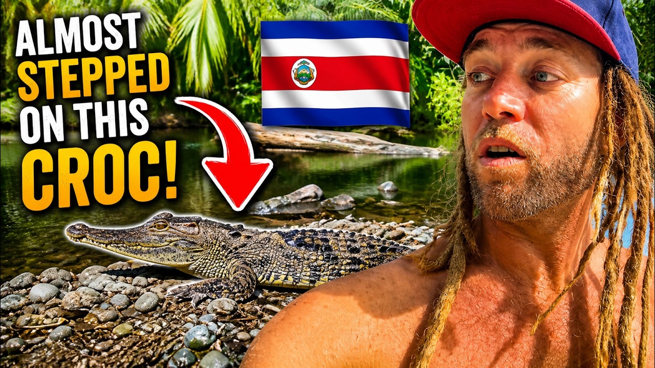 Я чуть не наступил на КРОК! в Коста-Рике #costarica #опасность