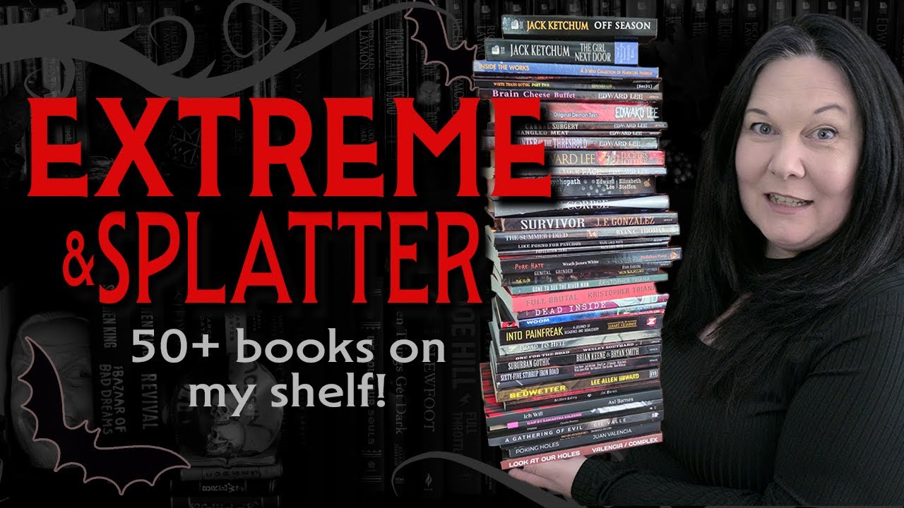 My Extreme Horror Book Collection So Far... Over 50 titles!
