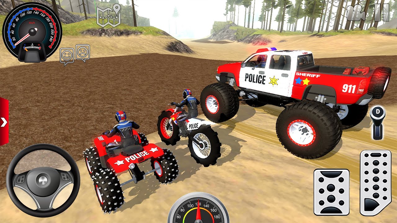 Juegos De Carros - Motos de Cross, Quads 4x4, Coches de Policía - Offroad Outlaws Android Gameplay