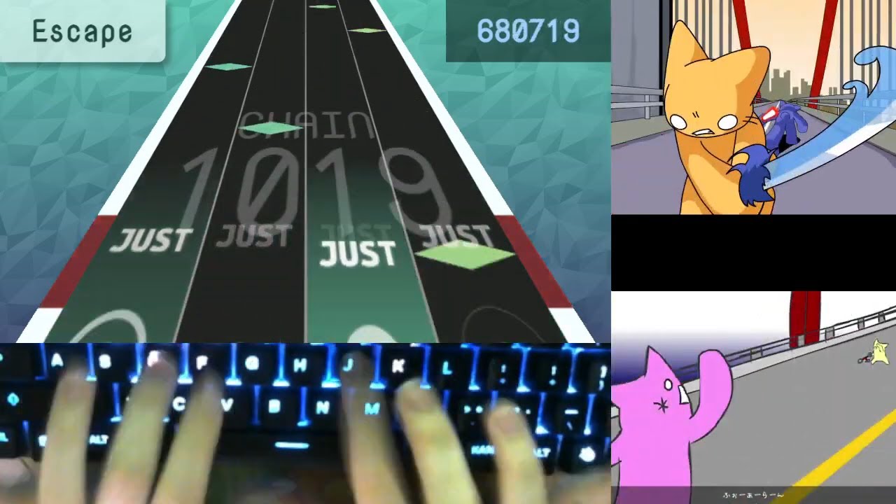 [Sparebeat] Southern Cross (HARD , Lv.15) 1,000,000pts