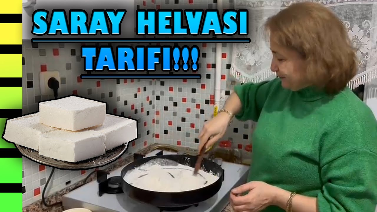 AĞIZDA ERİYEN SARAY HELVASI TARİFİ!!! - (SADECE 3 MALZEME İLE)