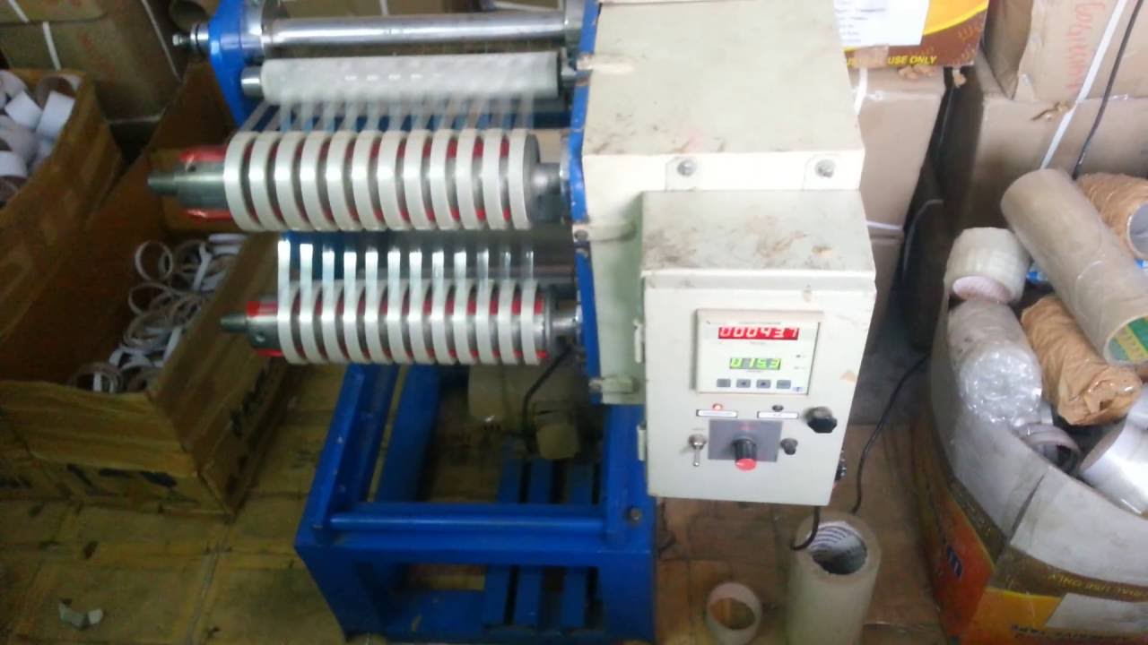 SMALL BOPP TAPE CUTTING MACHINE V K ENGINEERS,AHMEDABAD