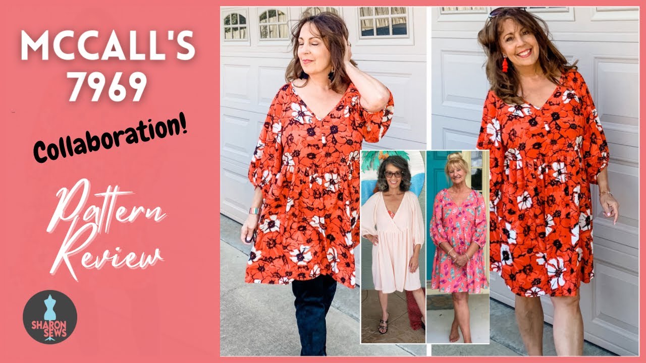 McCall’s 7969 STATEMENT SLEEVE DRESS ~ SEWING Pattern Review