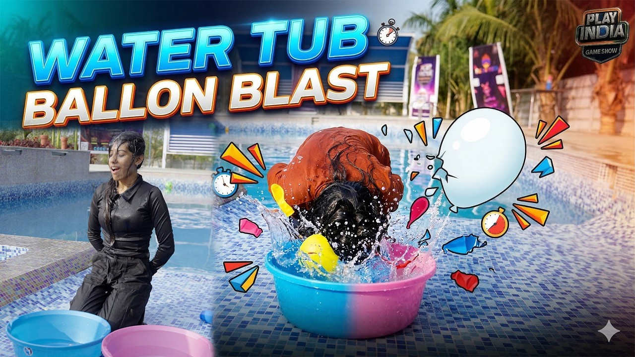 WATER TUB BALLON BLAST |#PLAYINDIAGAMESHOW #play#india#PLAYINDIA#ORSUSRINU #J1JINNA#funY#PRASAD_CORE