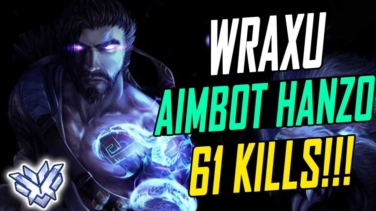 WRAXU AIMBOT HANZO! 61 KILLS! HE'S INSANE! [ OVERWATCH SEASON 6 TOP 500 ]