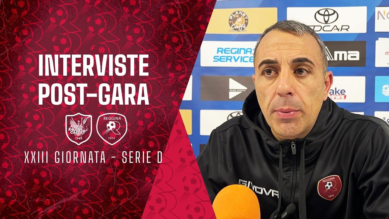 Mister Alfio Torrisi post Ragusa-Reggina 0-1