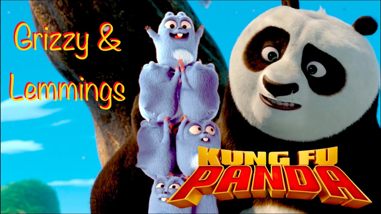 Grizzy and Lemmings meets Kung Fu Panda
