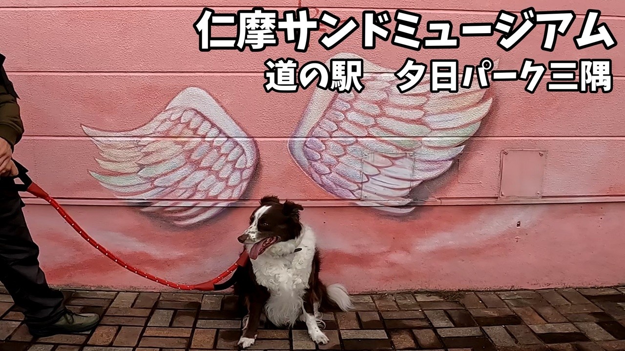 世界一の砂時計と道の駅　旅行最終日！　お正月旅行④　モカとおでかけ Vol.45#ボーダーコリー#bordercollie #モカとおでかけ#仁摩サンドミュージアム