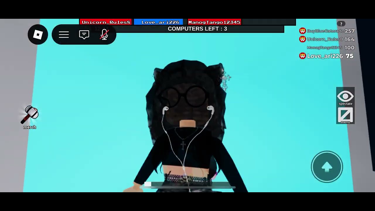 Playing Roblox’s flee the facility with my diva @Whatanott  