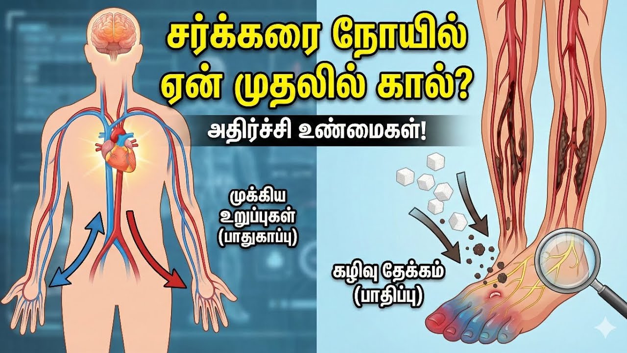 ​ காலை பலிகொடுக்கும் உடல்! கால் விரல்கள் முதலில் அழுகுவது ஏன்? சர்க்கரை நோயின் மறைக்கப்பட்ட அறிவியல்