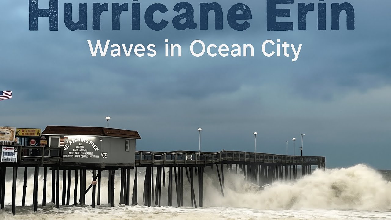 HUGE Waves and Flooding - Ocean City, MD - Hurricane Erin