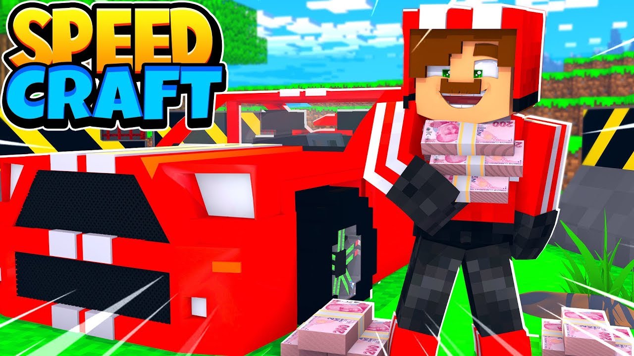 ARABA ALMAK İÇİN PARA BİRİKTİRİYORUM #1 SPEEDCRAFT - Minecraft