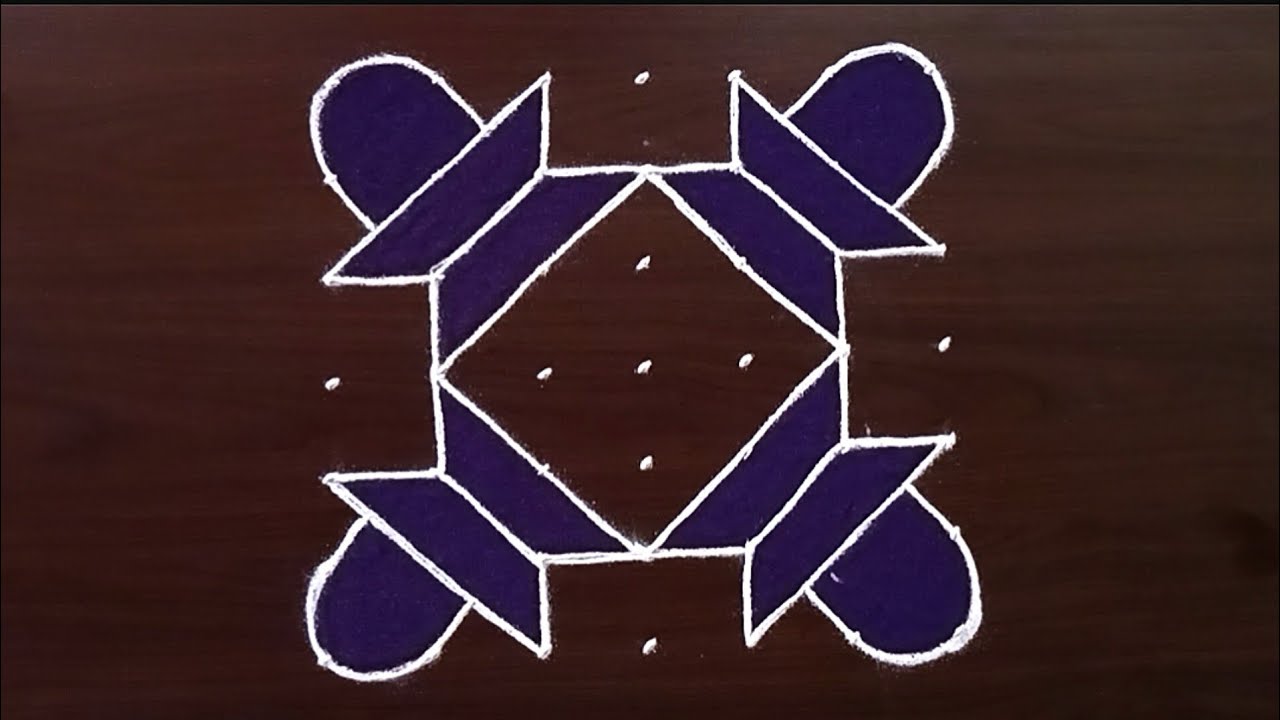 Mahashivratri rangoli | 7 dots muggulu | 7x7 thipkyanchi rangoli | Shivratri festival muggulu