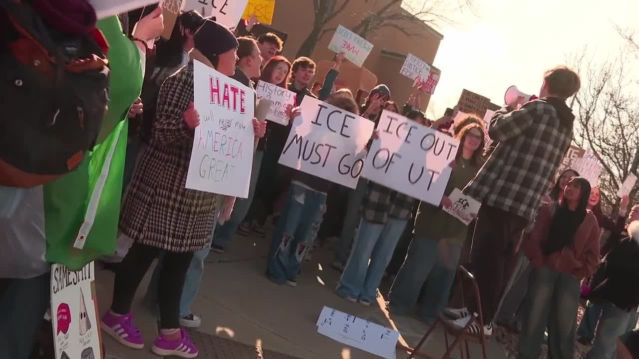 Students stage anti-ICE walkouts at schools across Utah