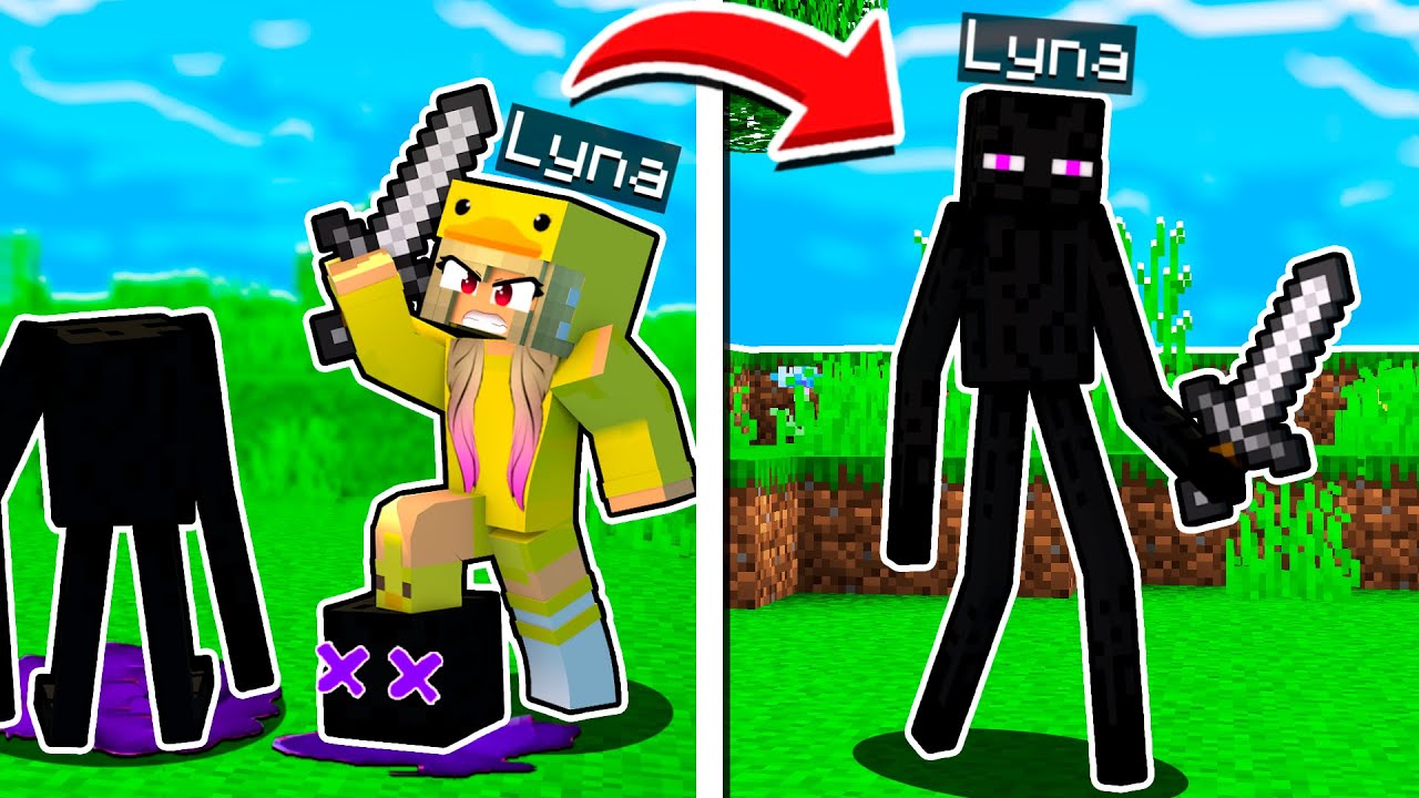 MINECRAFT PERO ME CONVIERTO EN CADA MOB QUE ATACO