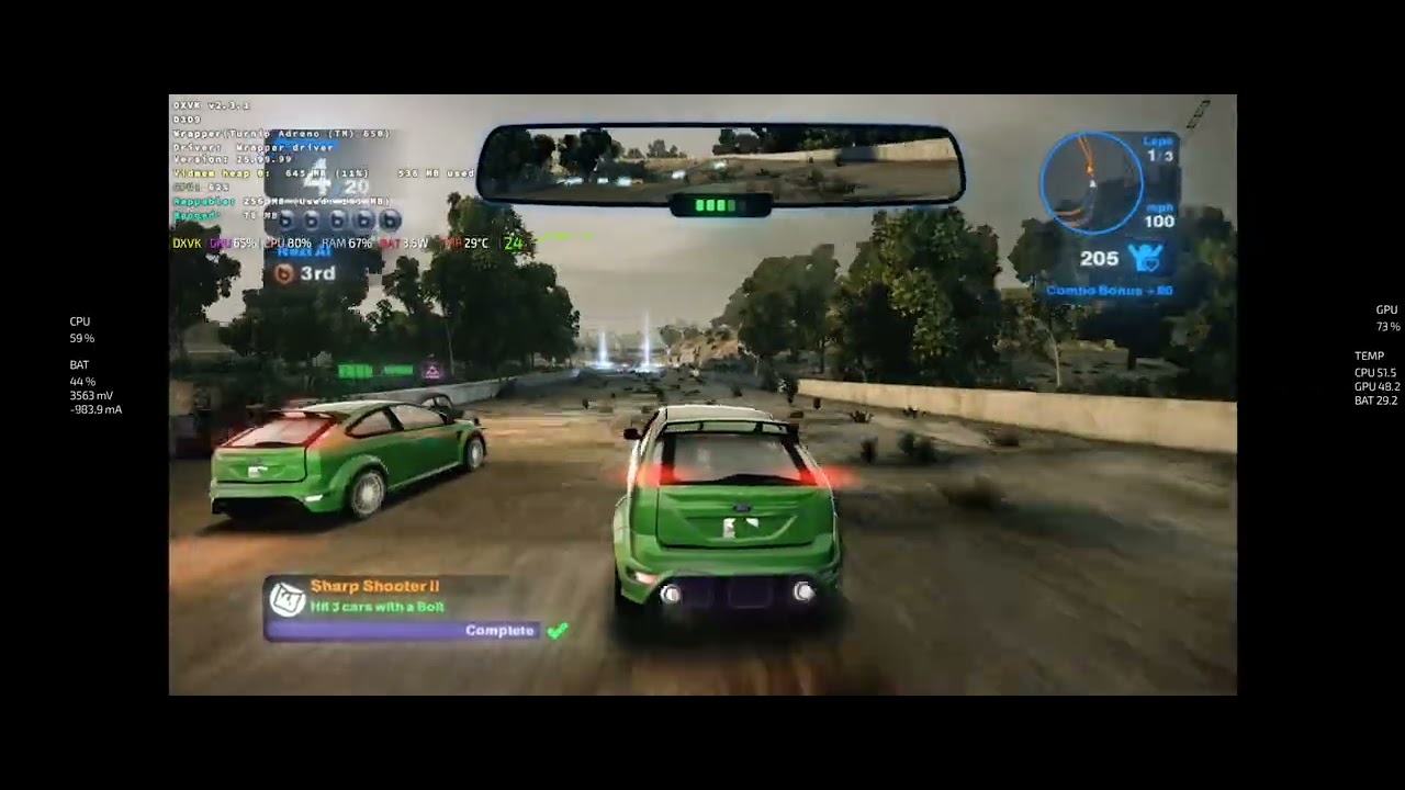 Blur - 2010 // Winlator CMOD Ludashi 2.9 (beta) // SND870 // Split Screen Multiplayer w Controllers 