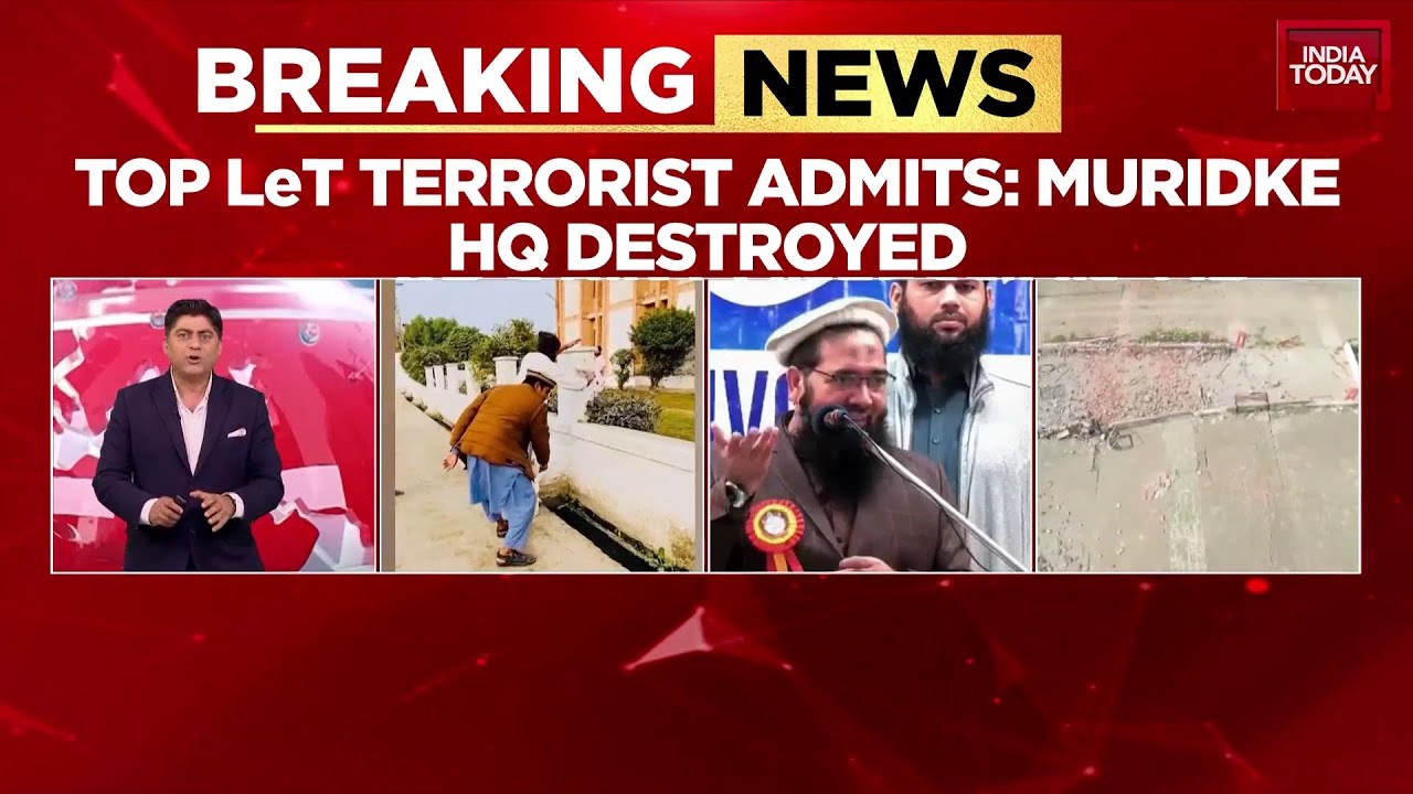 Op Sindoor Breaking: LeT Terrorist Hafiz Abdul Rauf Admits India Destroyed Muridke Headquarters