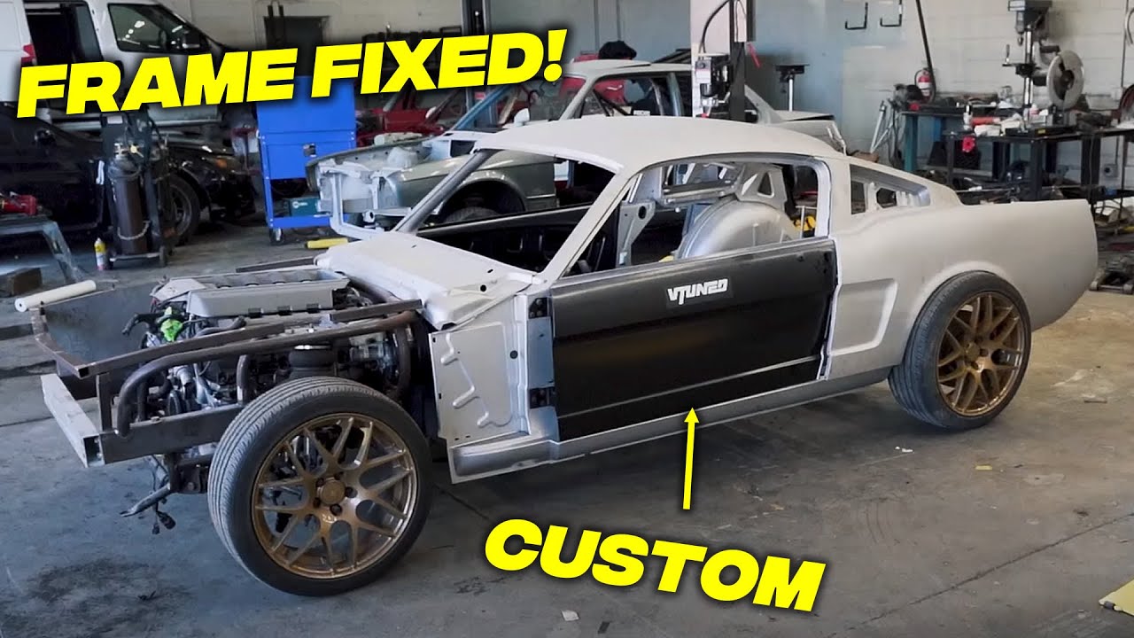 Major FRAME flaw FIXED On My 1966 Coyote Swapped Mustang !