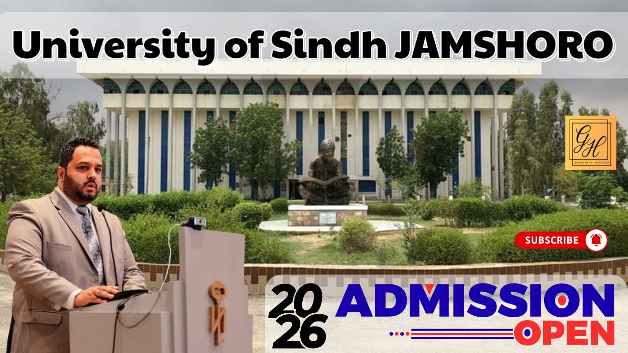 University of Sindh Jamshoro Admission 2026 