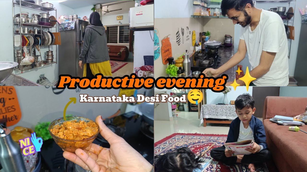 Ek Maa🧕ka Busy Evening Routine✨ | raat k Khane Me Karnatak ka Swad 🍽️🤤 | Is Sabzi Ka Naam❓