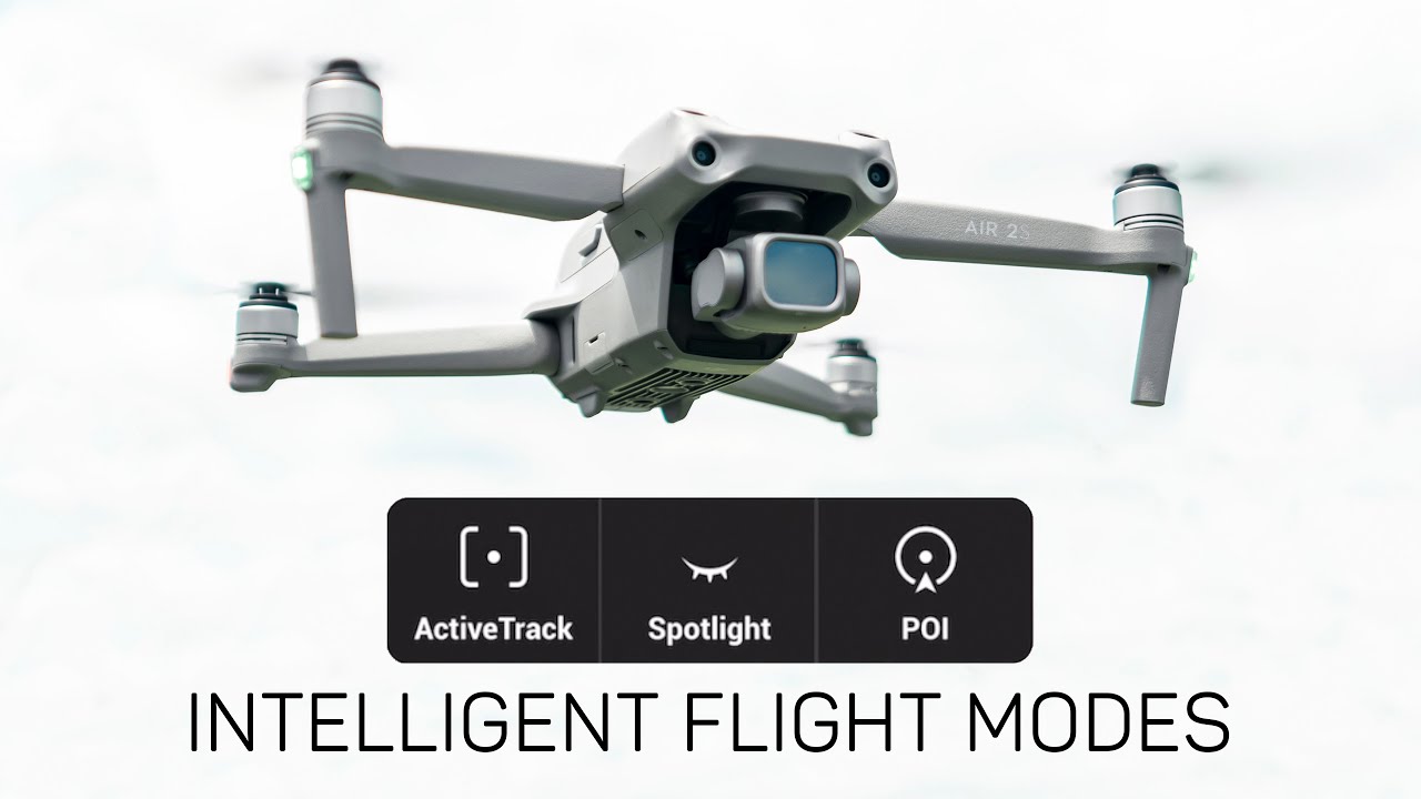 Интеллектуальные режимы полета DJI Air 2S (ActiveTrack, Spotlight и Point of Interest)