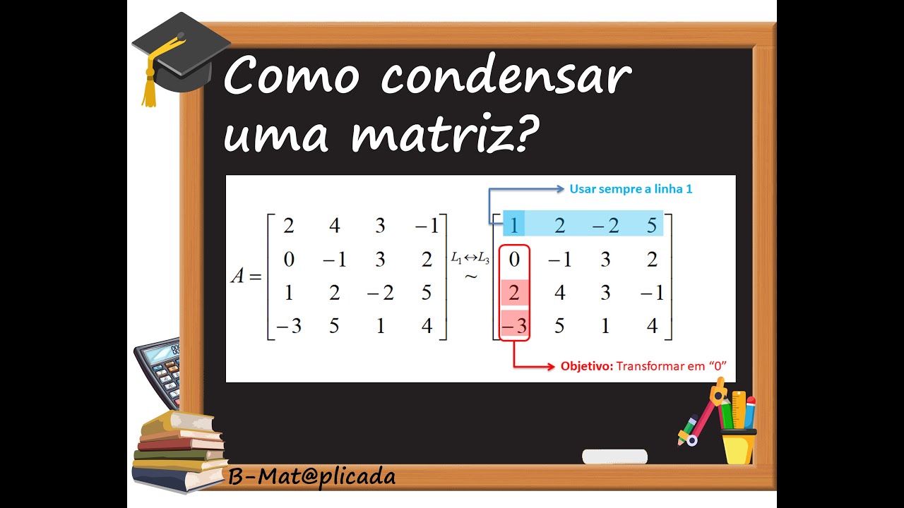 VIDEO 7   CONDENSAÇÃO DE UMA MATRIZ