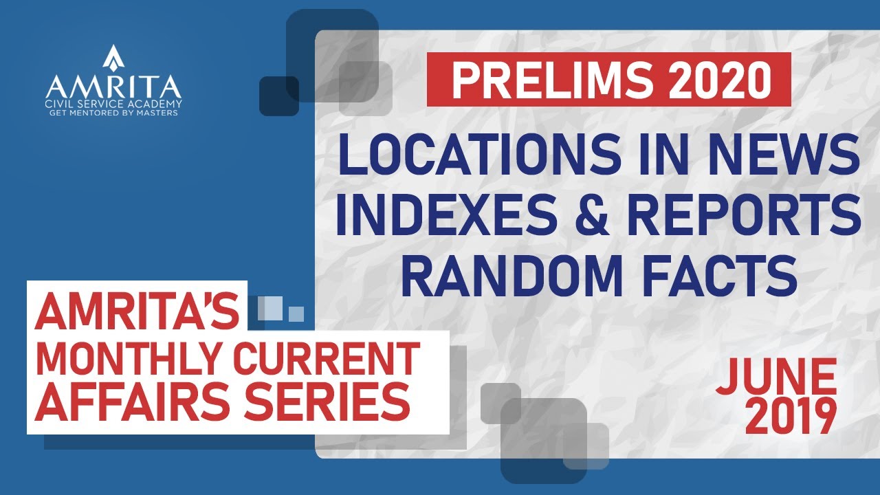 Current Affairs-June'19 - Session 1