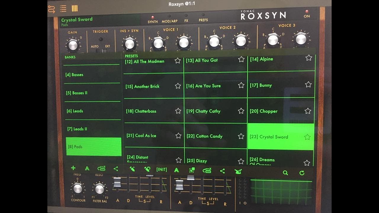 Yonac Roxsyn Crystal Sword Preset