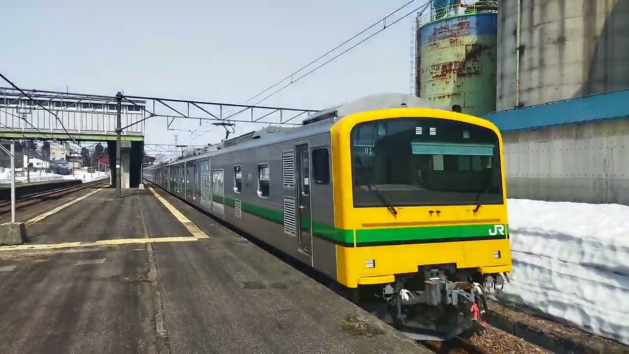 E493系01編成＋E231系800番台K6編成  AT出場配給 五日町高速通過!!