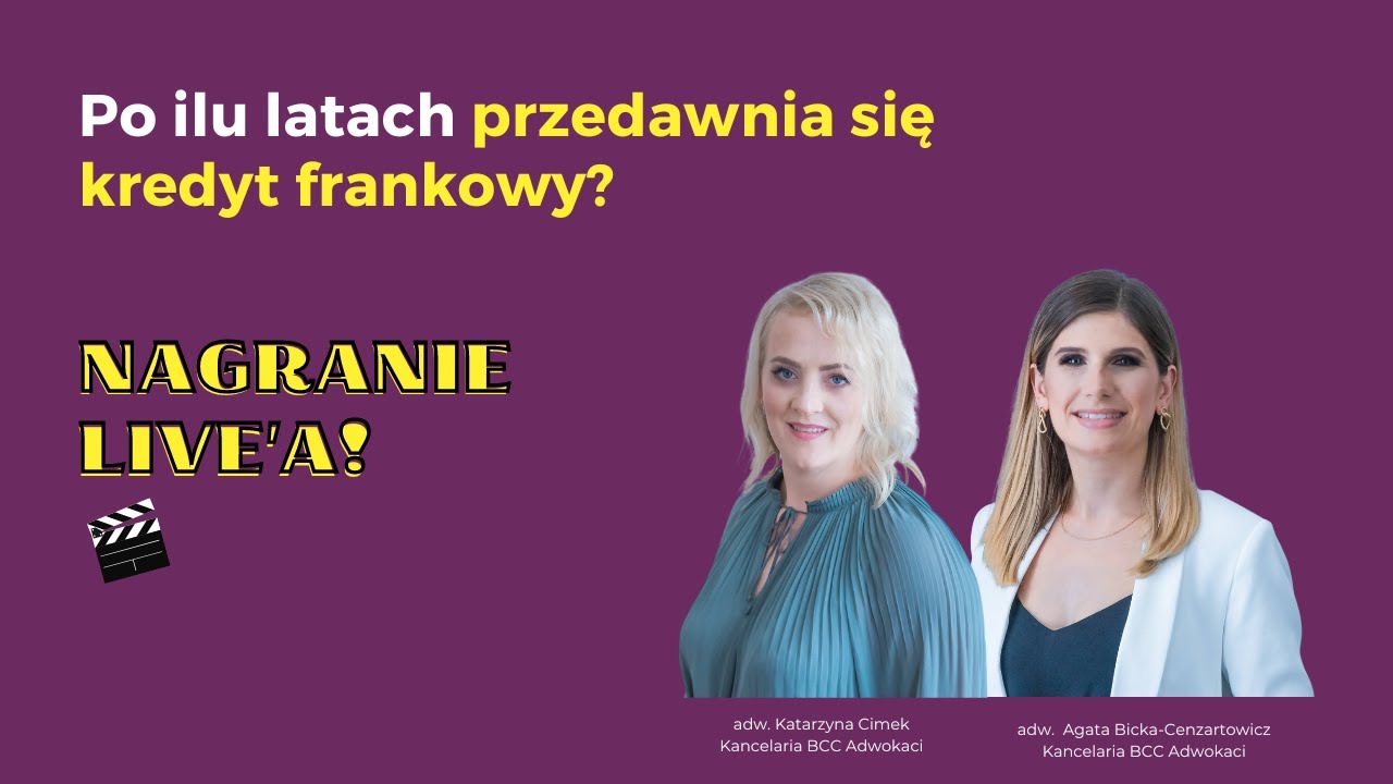 Po ilu latach przedawnia się kredyt frankowy?