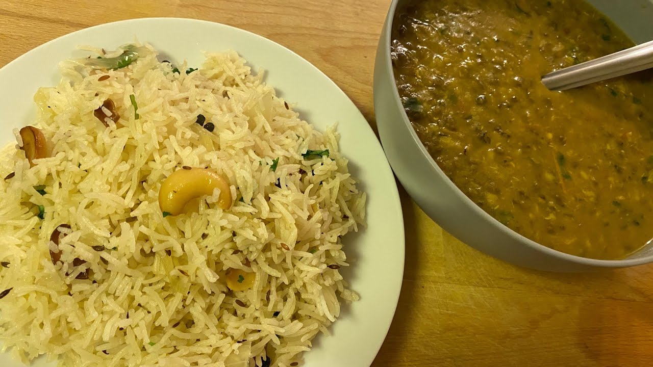 Ghee rice & Green gram dal | Nei choru | Lunch/Dinner recipe 