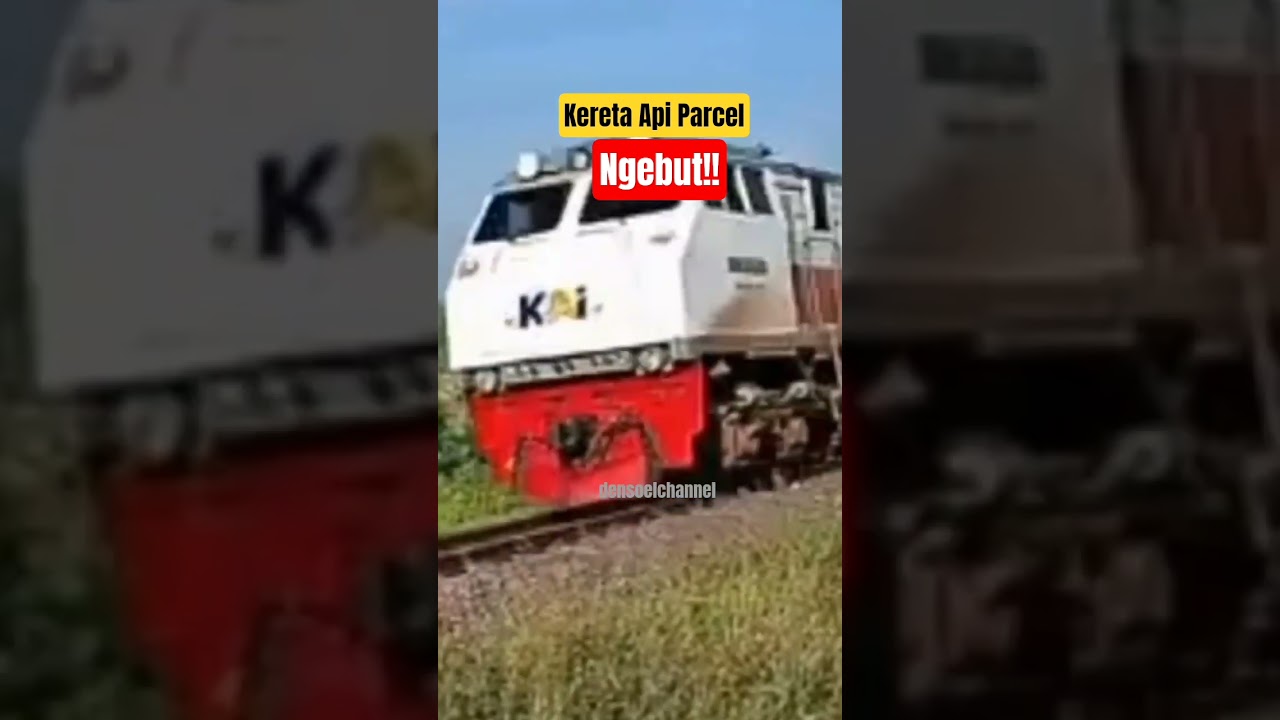 KERETA API PARCEL NGEBUT!! #keretaapi #keretaapiindonesi #train #shorts #kaparcel #keretabarang