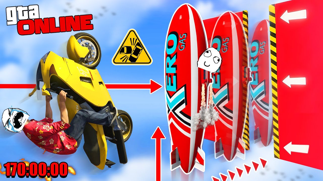 มอไซค์บินชนเรือเหาะ!! ด่านกวนตี..จนหัวร้อน(ฮ๊าาาาาาาา?) (GTA 5 Online)