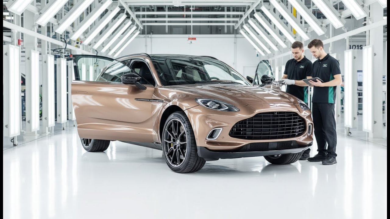 Inside Aston Martin Factory: DBX 707 Door Mechanism & Window Assembly (Full Process)