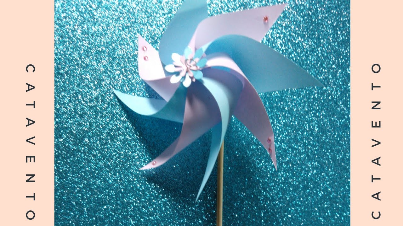 Como fazer catavento de 8 pontas. Parte 3.