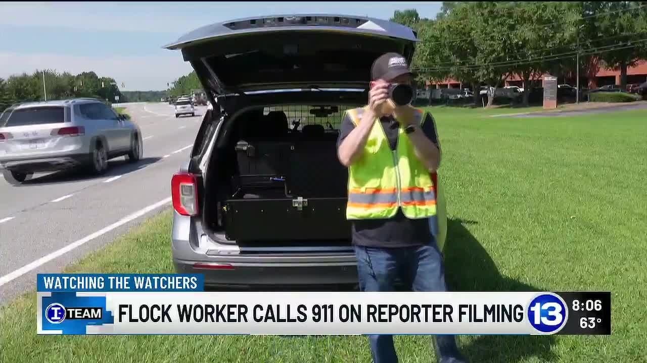 Watching the Watchers - Flock worker calls 911 on reporter filming