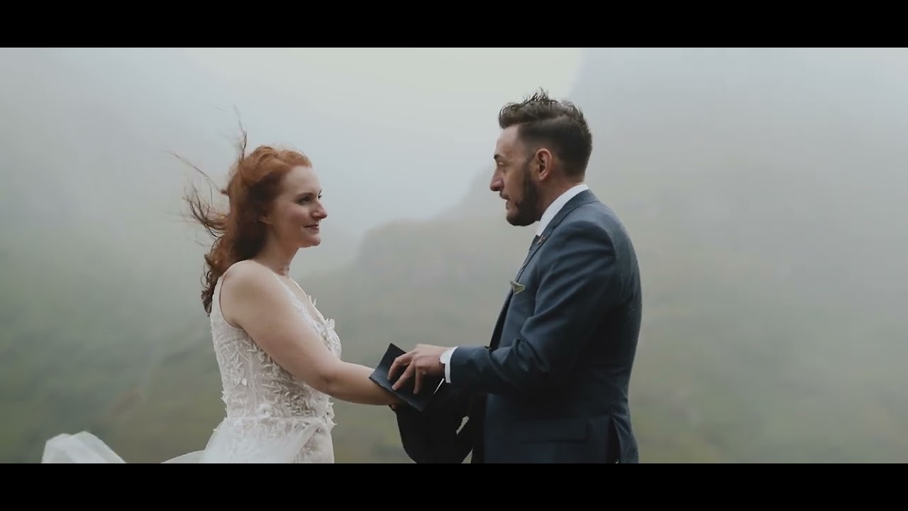 Eloping under crazy weather in Glencoe, Scotland | Ashley & Jared