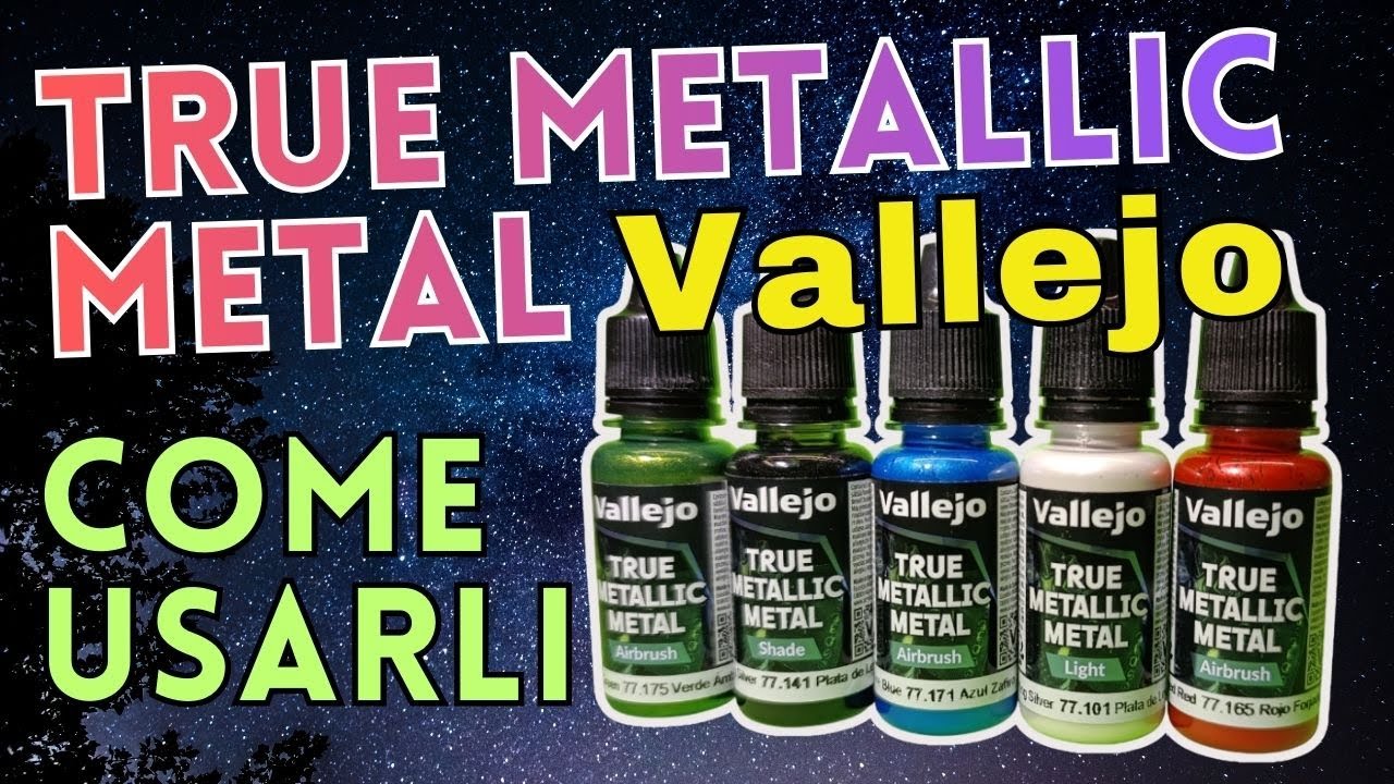 Tutorial COME USARE I Colori Acrilici TRUE METALLIC METAL Vallejo