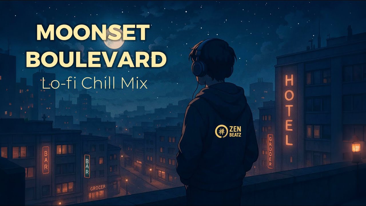 Moonset Boulevard 🌙 &middot; Lo-fi Chill Mix for Night Drives & Distant Thoughts