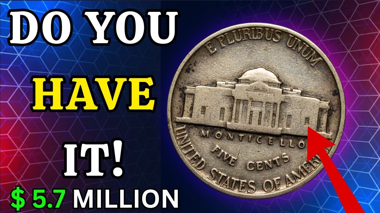 Самые редкие пятицентовые монеты Джефферсона стоят больших денег | Ценные пятицентовые монеты, на...