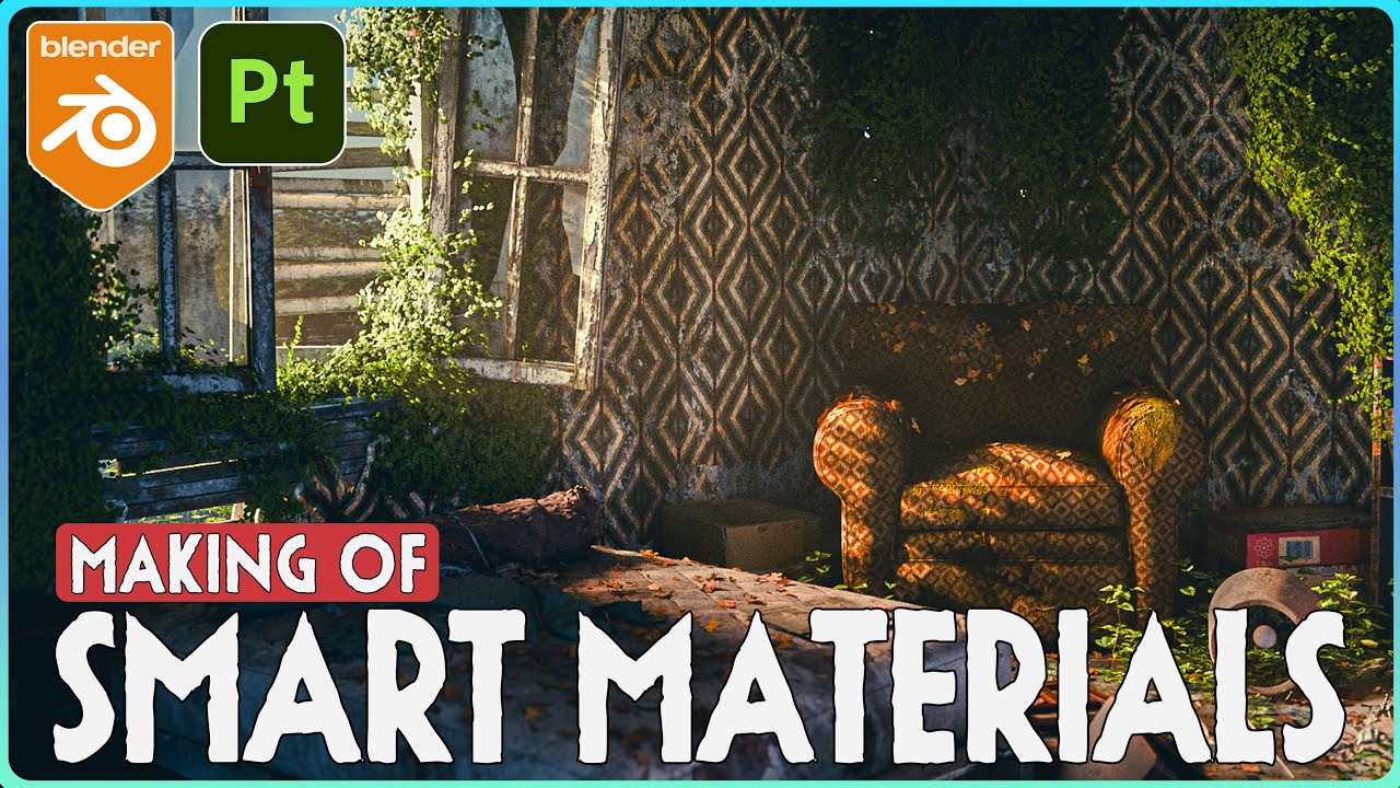 Как я создаю умные материалы в Substance Painter + файл проекта Blender