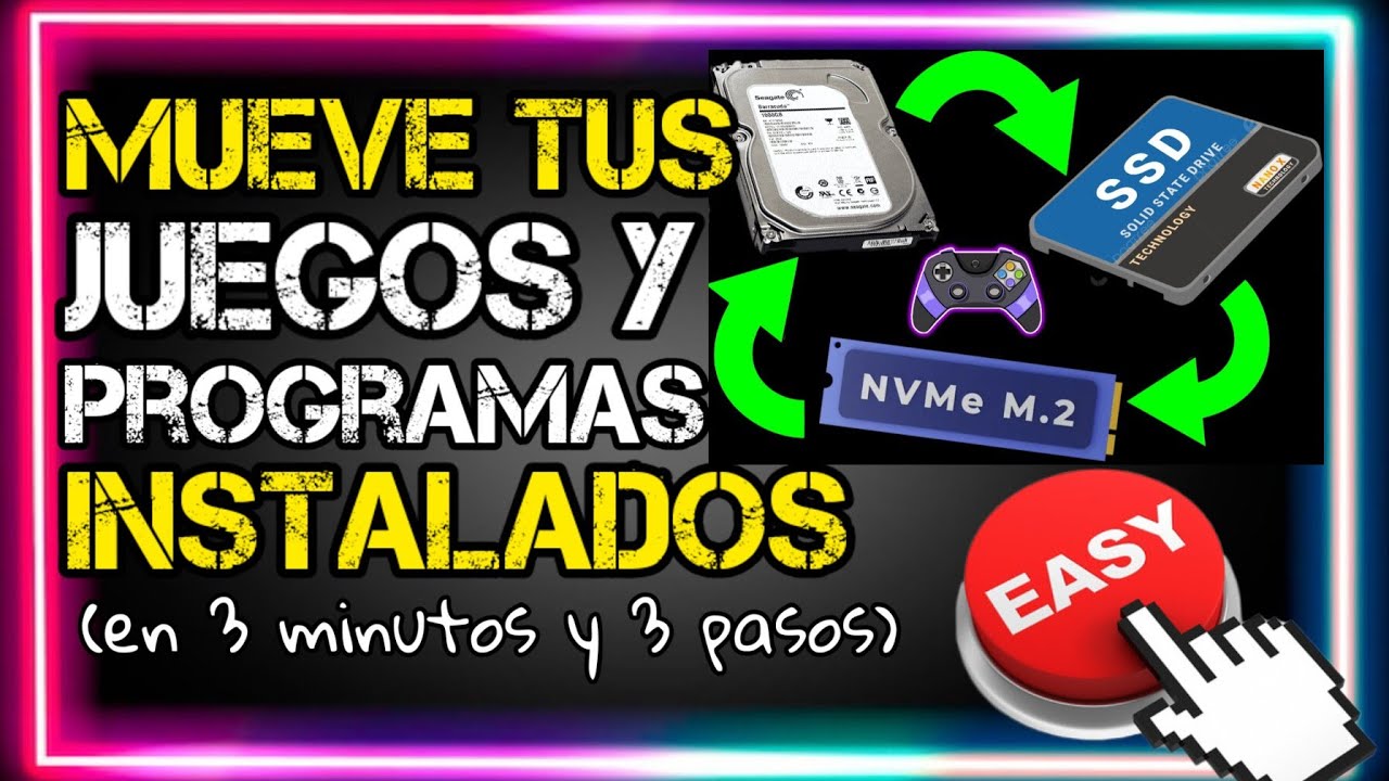 Cómo MOVER programas y juegos a otro disco SIN REINSTALAR #tutorial #gaming  #pc
