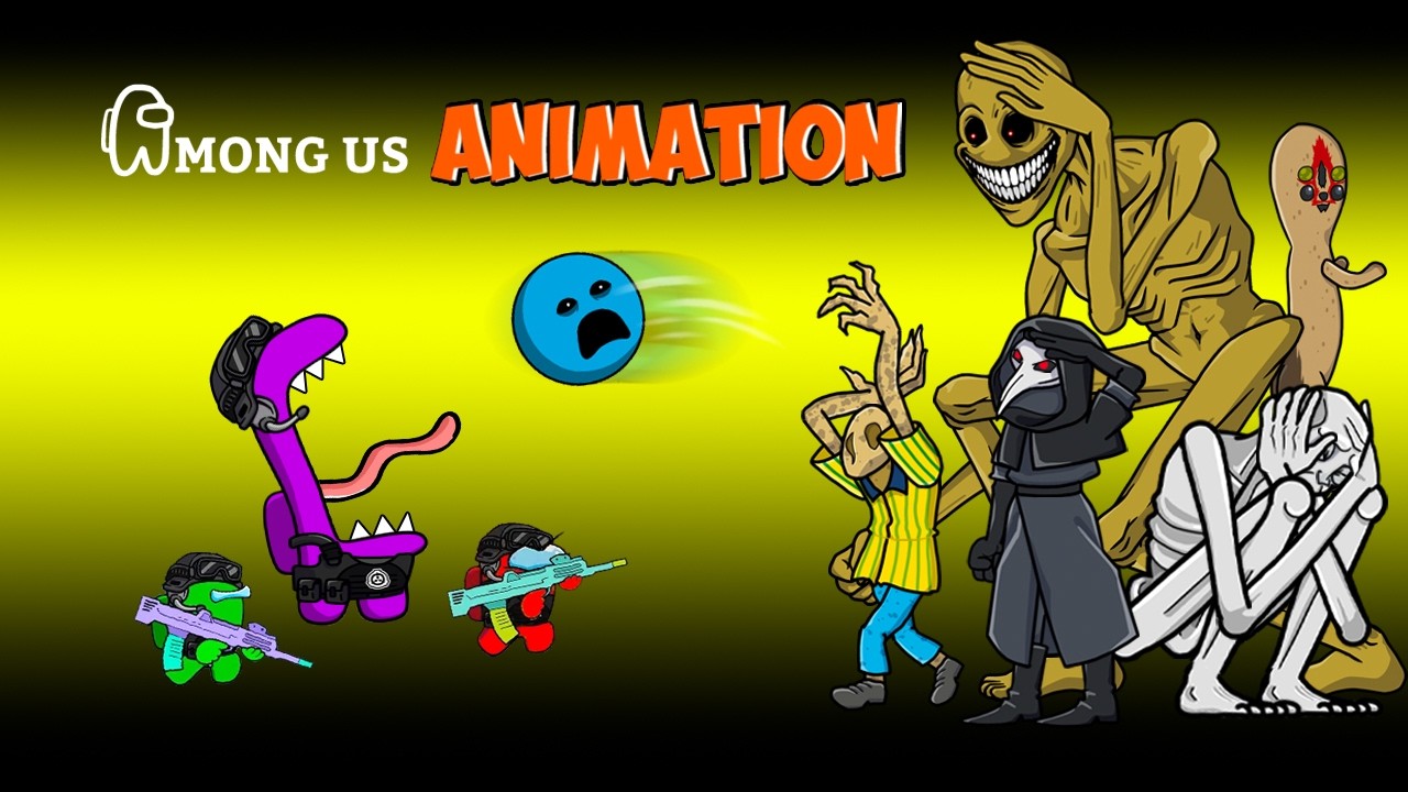 [어몽어스 Among Us]  VERITY&trade; vs. SCP 096, SCP 173 , SCP 3008,SCP 049 - AMONG US FUNNY ANIMATION