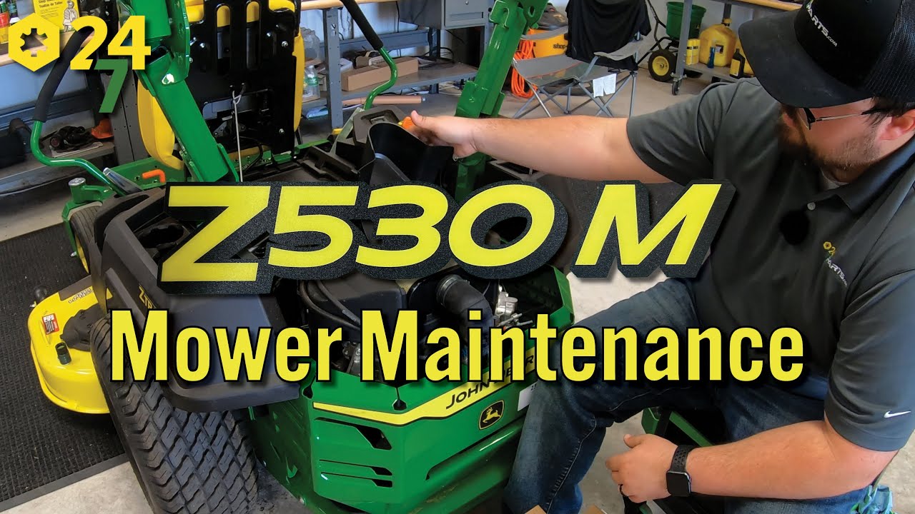 Как установить комплект для домашнего обслуживания на газонокосилку John Deere Z530M Ztrack