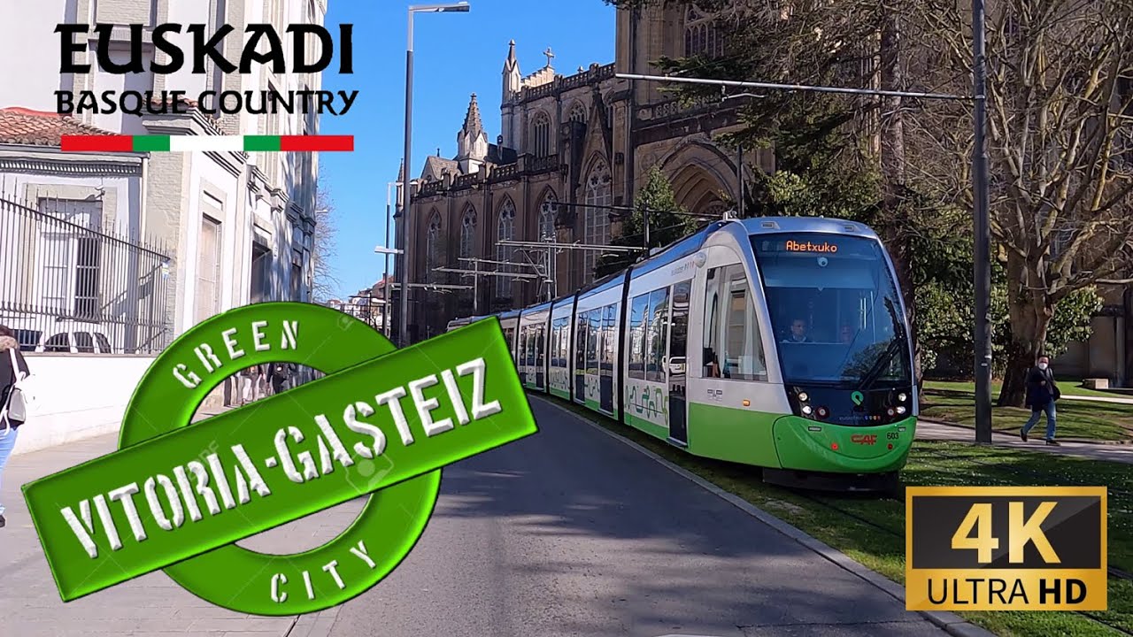DRIVING VITORIA-GASTEIZ, Alava, Basque Country, SPAIN I 4K 60fps