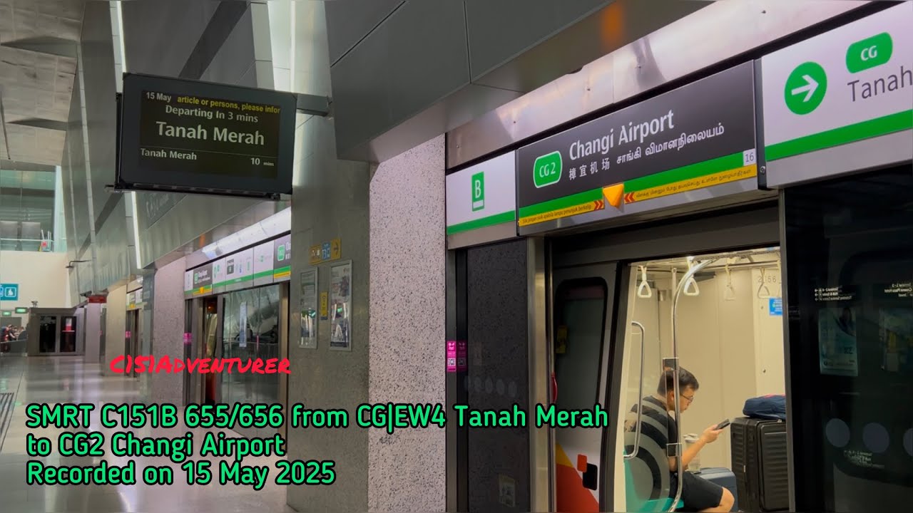 [C151B on CGL] SMRT C151B 655/656 Ride from CG|EW4 Tanah Merah to CG2 Changi Airport